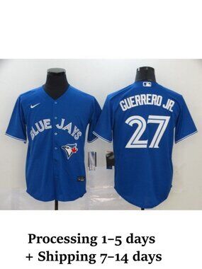 Mens Youths Select Vladimir Guerrero Jr Blue Stitched Jersey